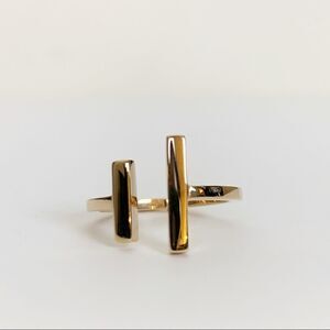 Natural Bronze Adjustable Parallel Bar Ring